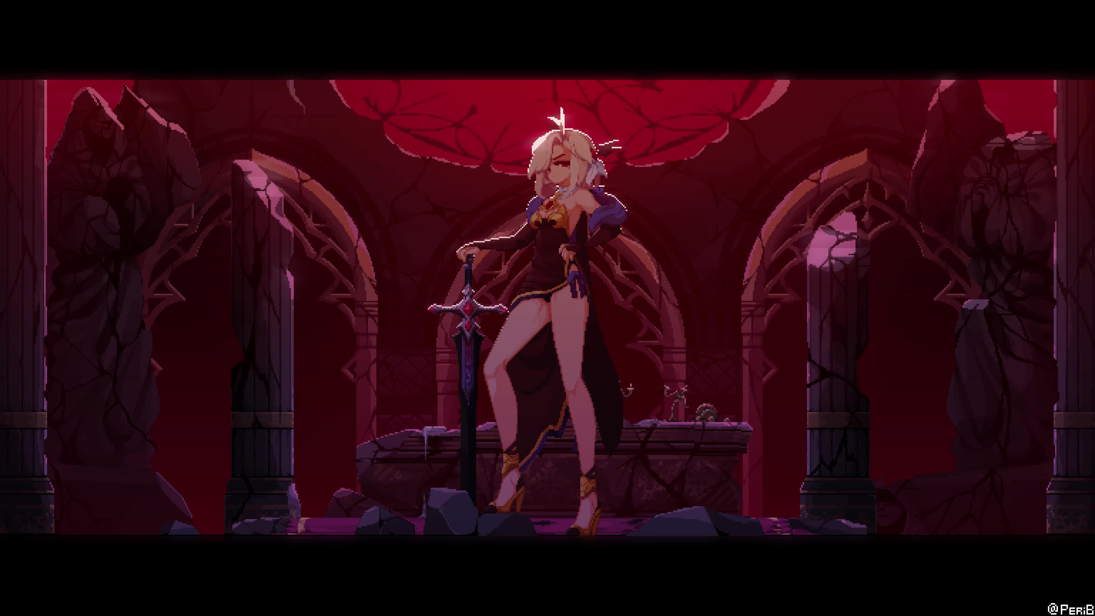 世界献上祝福丨惠惠精选原画丨鬼刀北漠公主风铃4k桌面壁纸fate,saber